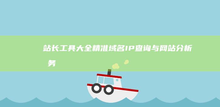 站长工具大全：精准域名IP查询与网站分析服务